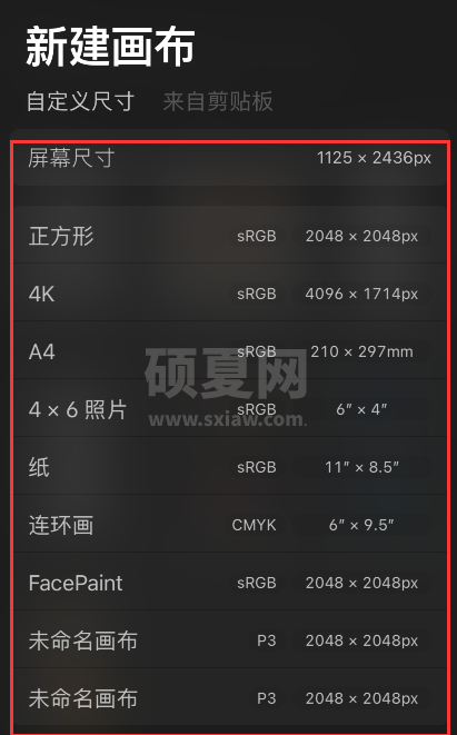 procreate pocket怎么新建画布？procreate pocket新建画布教程截图