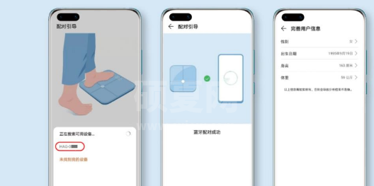 华为手机查看体脂秤数据怎么做 华为手机连接体脂秤教程截图