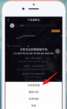 全民k歌APP关闭评分的操作过程截图