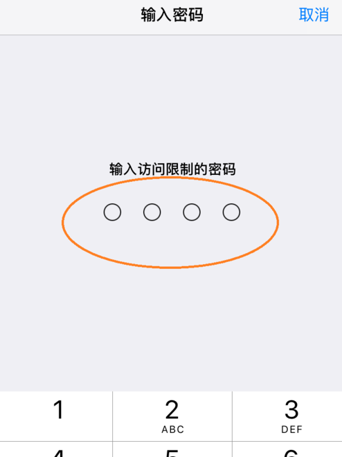 开启iPhone手机访问限制功能的具体操作截图