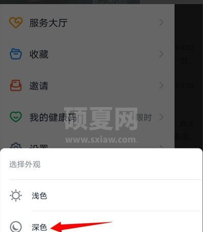 钉钉怎么设置深色模式?钉钉设置深色模式的方法截图