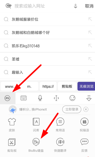 讯飞输入法biubiu键盘设置一百句情话的图文操作截图