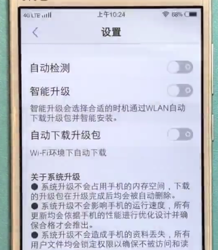 vivo手机中关闭系统自动升级的方法步骤截图