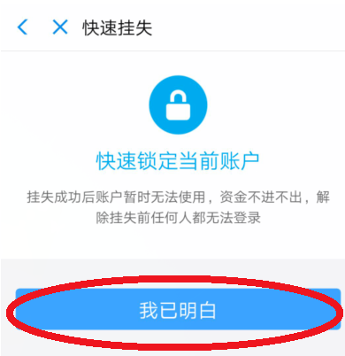 支付宝冻结财产的详细操作截图