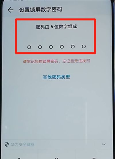 荣耀9x设置锁屏密码的操作教程截图