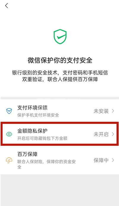 微信如何关闭钱包金额隐私保护 微信关闭钱包金额隐私保护教程截图