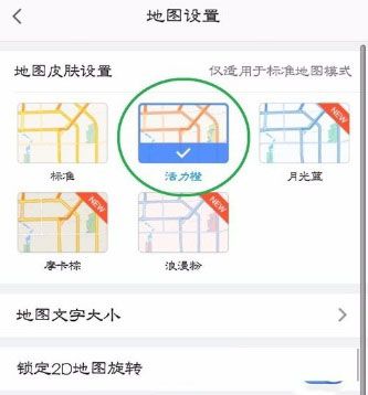 高德地图APP更改地图皮肤的操作流程截图