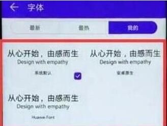 荣耀畅玩8c设置字体样式的简单教程截图