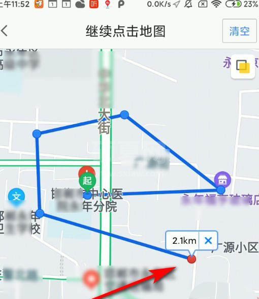 高德地图如何测量距离?高德地图测量距离的方法截图