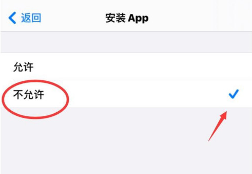 苹果手机怎么禁止安装新的APP 苹果手机禁止安装应用步骤截图