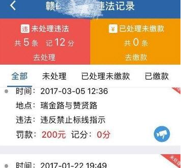 在交管12123APP中交罚款的详细讲解截图