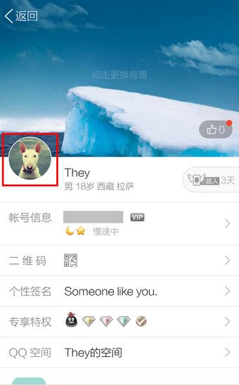 QQ设置头像的操作流程截图