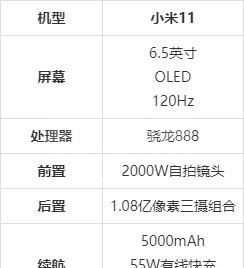 小米11参数配置一览 小米11是什么配置截图