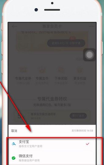 饿了么APP星选开会员的详细步骤截图