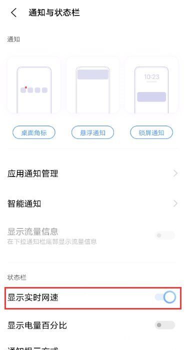 vivos10如何显示实时网速?vivos10显示实时网速方法截图