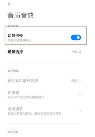 小米11Pro开启哈曼卡顿?小米11Pro开启哈曼卡顿的教程截图