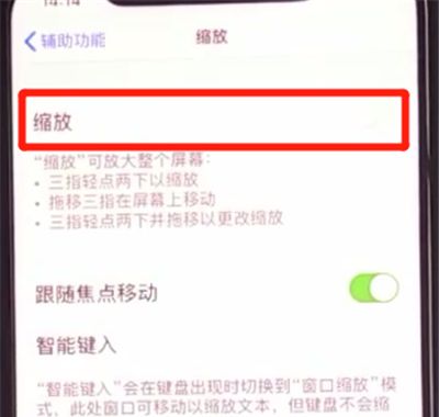 iphone11中使用缩放的方法步骤截图