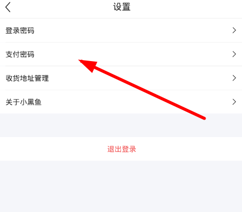 小黑鱼中设置支付密码的详细图文讲解截图