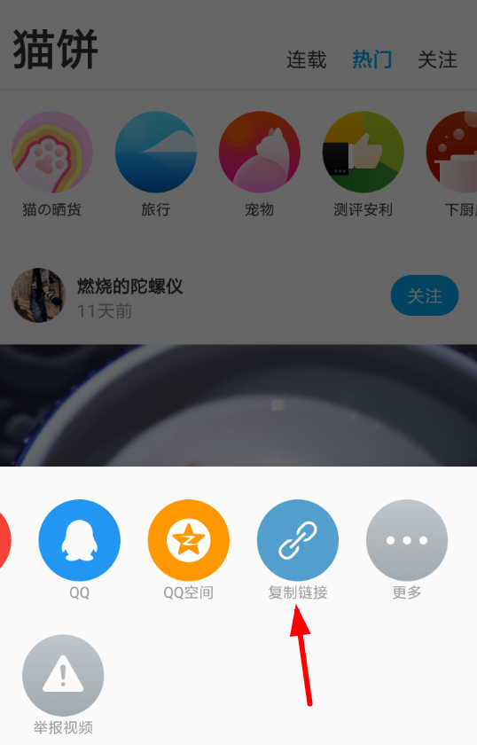 猫饼视频APP下载视频的操作过程截图