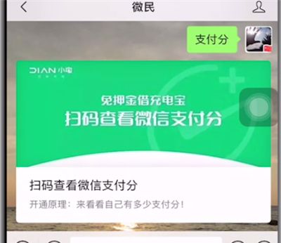 微信中查看芝麻信用的详细步骤截图