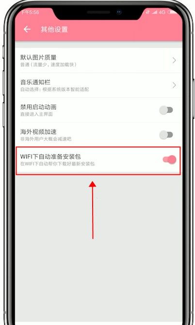 在哔哩哔哩中关掉WiFi自动下载安装包的方法截图