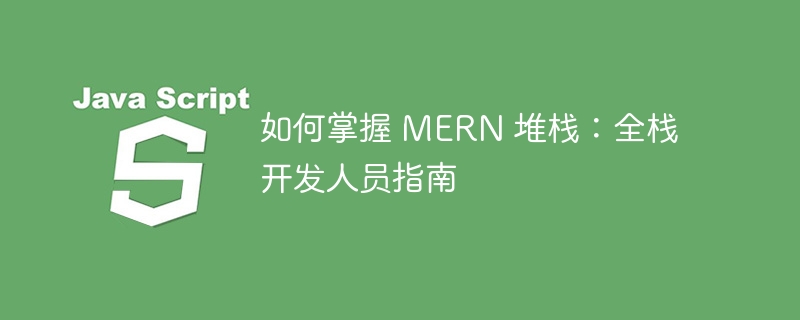 如何掌握 MERN 堆栈：全栈开发人员指南