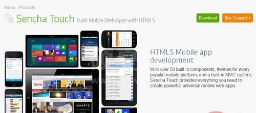 用于HTML5移动开发的10大移动APP开发框架