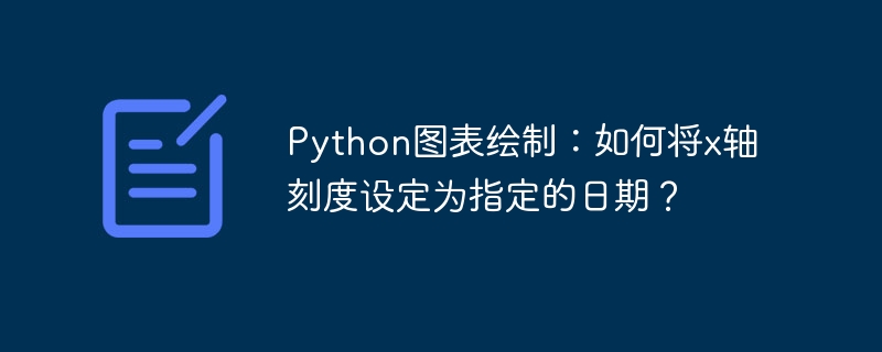 Python图表绘制：如何将x轴刻度设定为指定的日期？