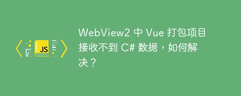 WebView2 中 Vue 打包项目接收不到 C# 数据，如何解决？