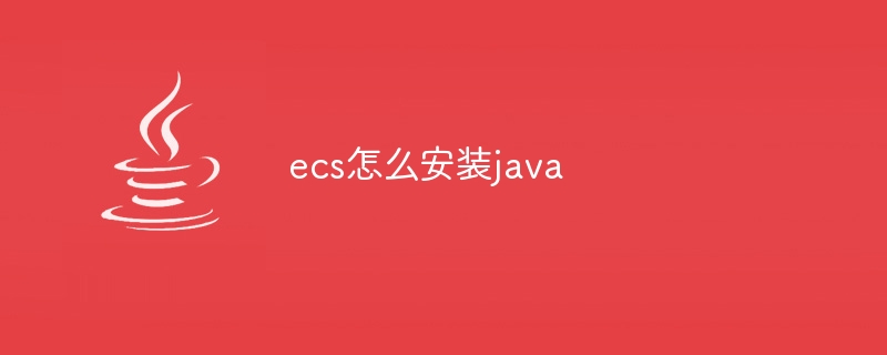 ecs怎么安装java