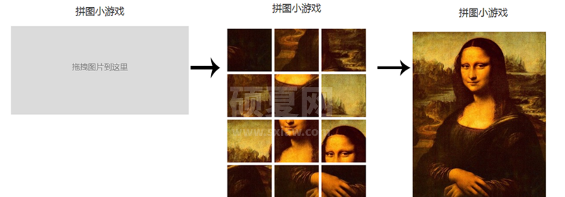 使用javascript中canvas实现拼图小游戏