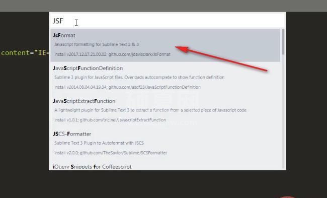 Sublime安装JSFormat插件-03