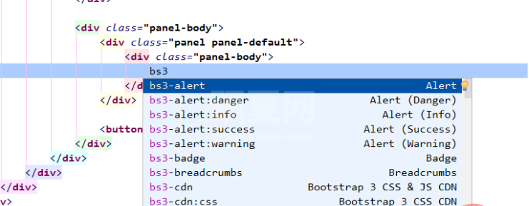 关于phpstorm+bootstrap3控件的运用小问题