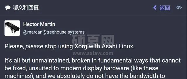 Asahi Linux 开发主力告诫用户：X.Org 已死，Wayland 才是未来