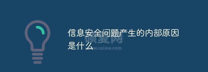 信息安全问题产生的内部原因是什么