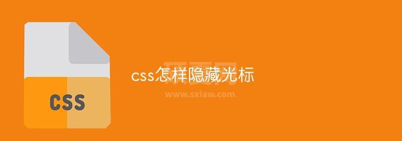 css怎样隐藏光标