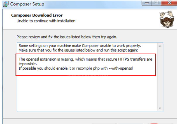 Composer-Setup为什么安装不成功？