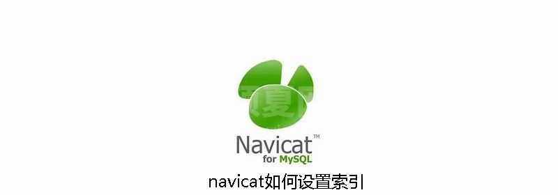 navicat如何设置索引