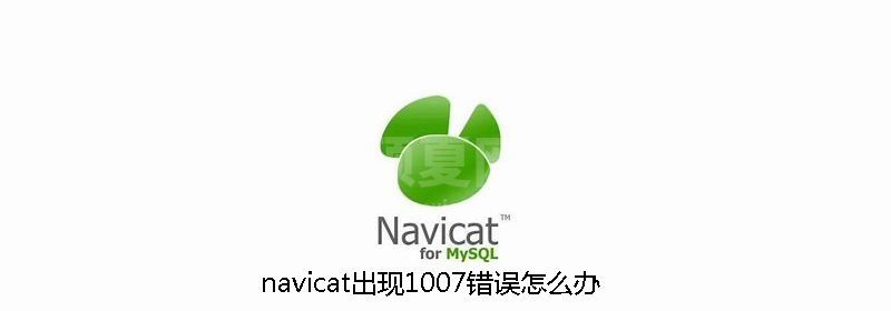 navicat出现1007错误怎么办