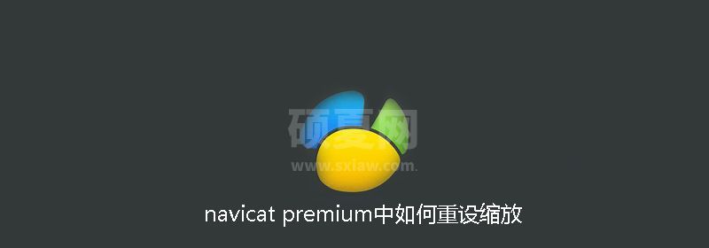 navicat premium中如何重设缩放