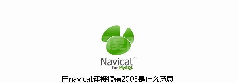 用navicat连接报错2005是什么意思