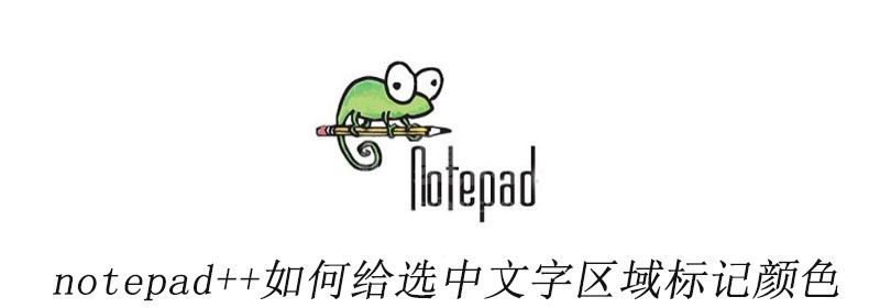 notepad++如何给选中文字区域标记颜色