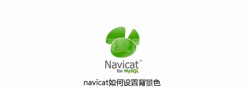 navicat如何设置背景色