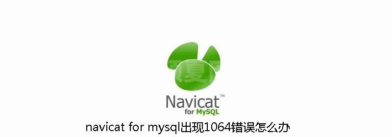 navicat for mysql出现1064错误怎么办