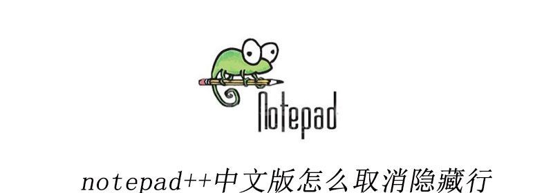 notepad++中文版怎么取消隐藏行