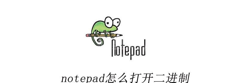 notepad怎么打开二进制