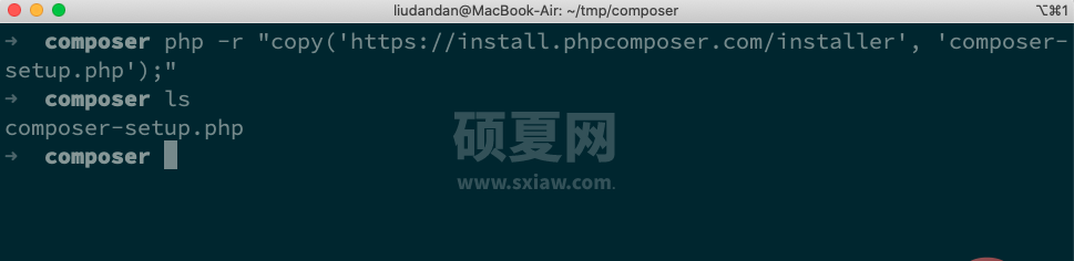 Mac怎么安装composer