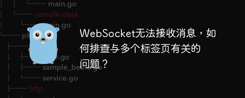 WebSocket无法接收消息，如何排查与多个标签页有关的问题？