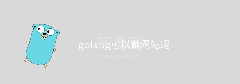 golang可以做网站吗