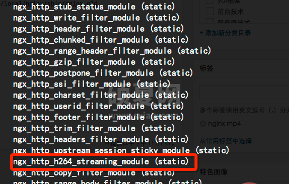 怎么为Nginx添加mp4流媒体支持